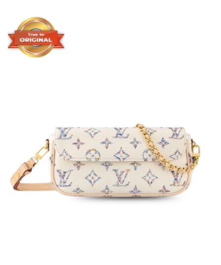 [True-to-ORIGINAL] Louis Vuitton Wallet On Chain Ivy Multicolor White For Women 23.5cm/9.3in M83499