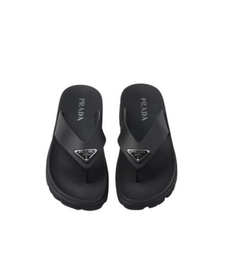 Prada Rubber Thong Sandal Black For Men – 2Y3130_3LKK_F0002_F_G000