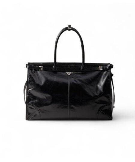 Prada Leather Tote Bag Black For Men 19.7in/50cm 2VG128_2CYR_F0002_V_OOO