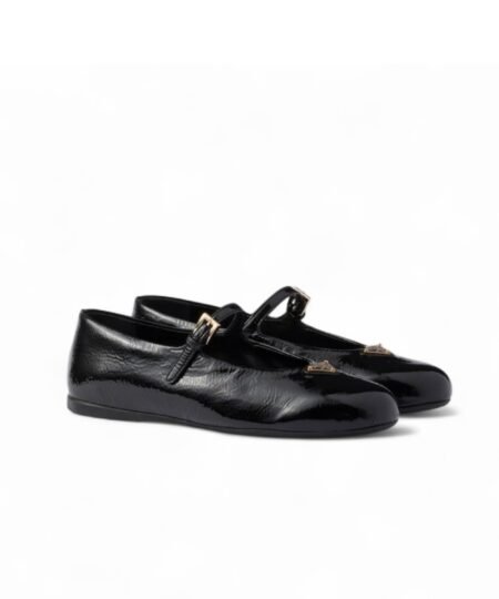 Prada Patent Leather Ballerinas Black For Women 1F793N_H27_F0002_F_005