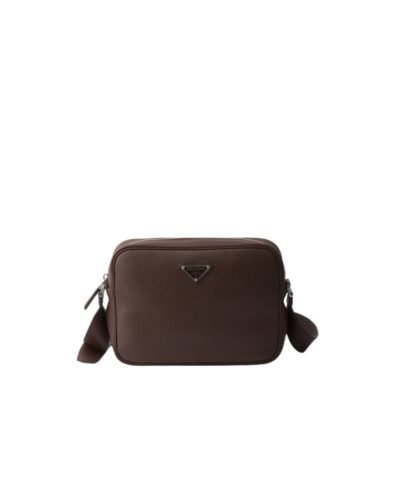 Prada Leather Shoulder Bag Sienna For Men 25cm/9.8in – 2VH189_2BBE_F0038_V_OOO