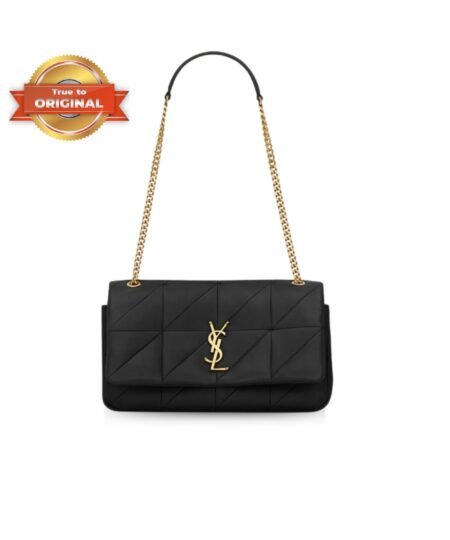 [True-to-ORIGINAL] Saint Laurent Jamie Medium Chain Bag Black For Women 9.8in/25cm