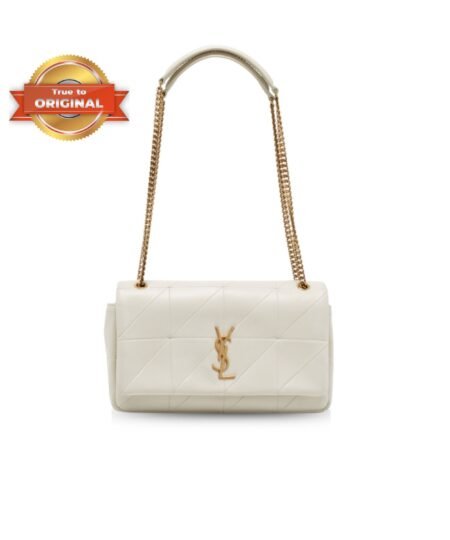 [True-to-ORIGINAL] Saint Laurent Jamie Medium Chain Bag White For Women 9.8in/25cm