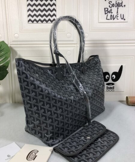 Alternative view of Goyard Saint Louis Gm Bag Dark Grey For Women‎ 15.7in/40cm STLOUIGMLTY01CL01P