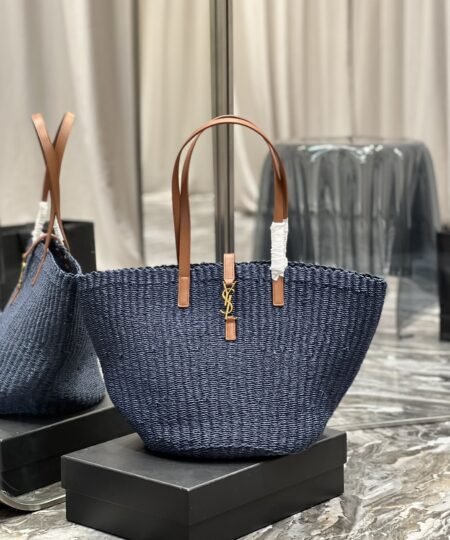 Saint Laurent Panier Big Bag Blue For Women, Women’s Bags 21.7in/55cm YSL