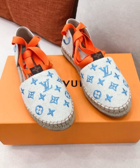 Louis Vuitton Women’s Starboard Flat Espadrille Blue For Women LV
