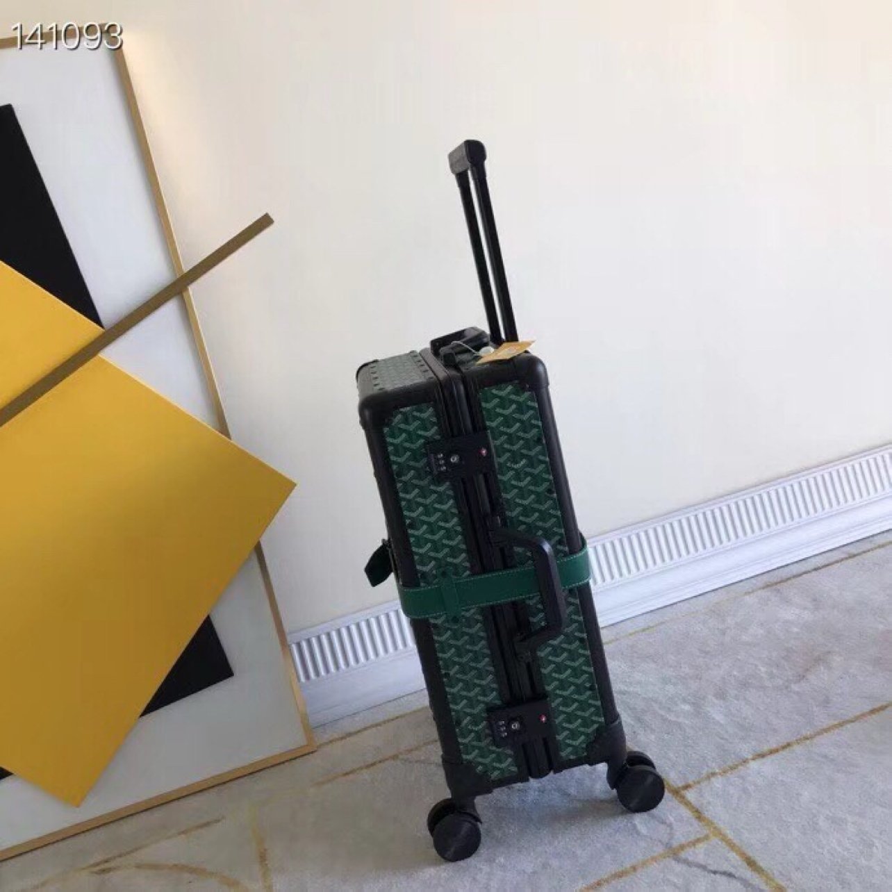 Goyard Bourget PM Trolley Case Green For Women 19.7in/50cm - Image 6