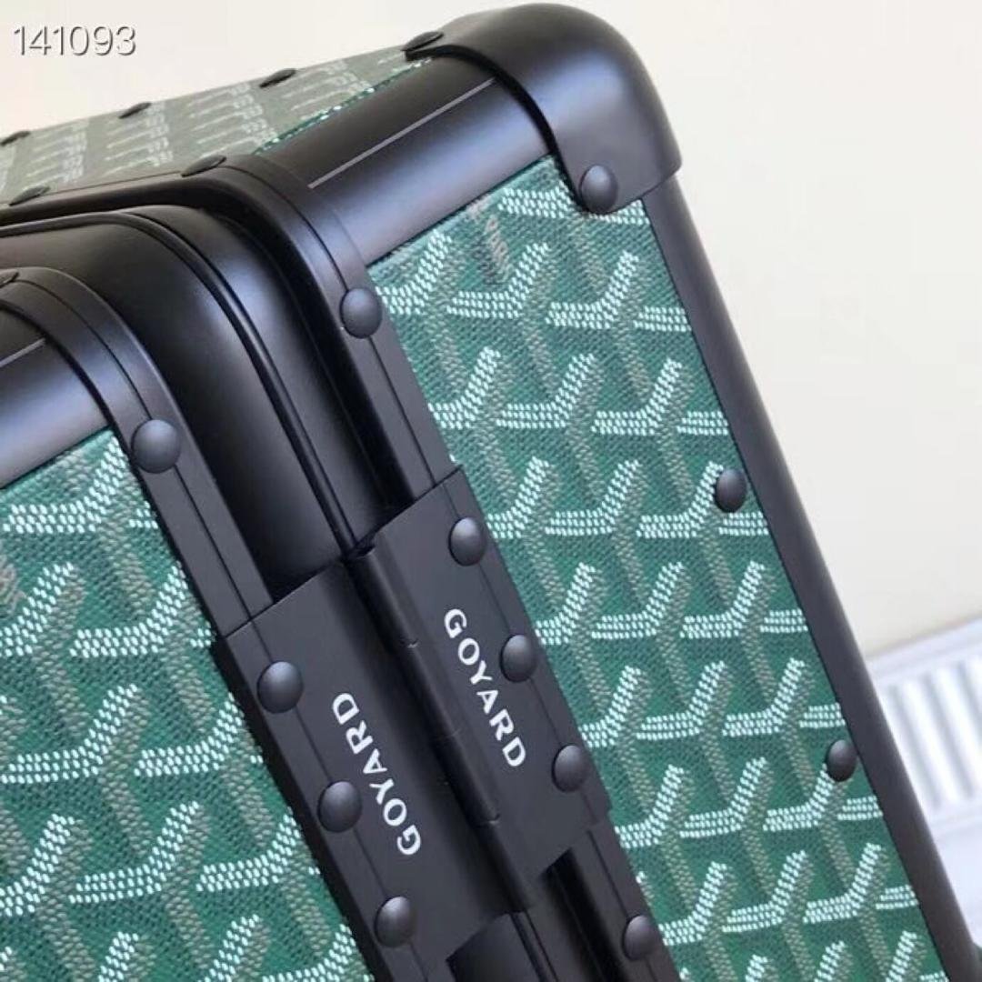 Goyard Bourget PM Trolley Case Green For Women 19.7in/50cm - Image 5