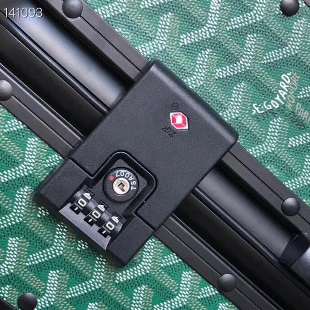 Goyard Bourget PM Trolley Case Green For Women 19.7in/50cm - Image 4