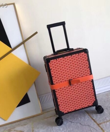 Goyard Bourget PM Trolley Case Orange For Women 19.7in/50cm