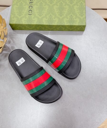 Gucci Women’s Slide Sandal With Web Black For Women 407345