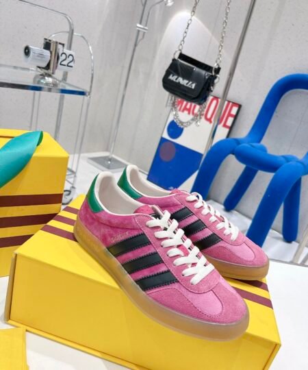 Gucci x Adidas Women’s Gazelle Sneaker Pink For Women GG