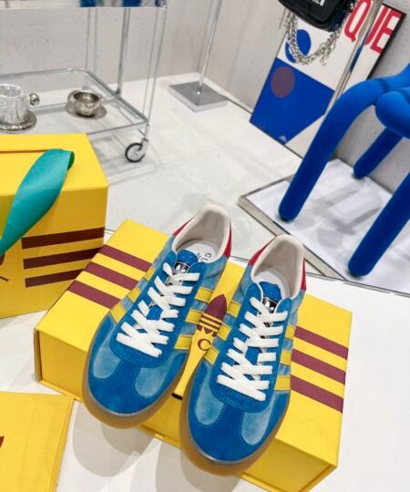 Alternative view of Gucci x Adidas Women’s Gazelle Sneaker Blue For Women GG