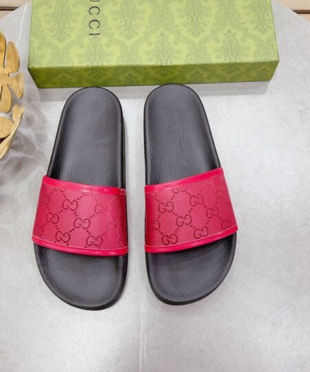 Gucci Women’s GG Slide Sandal Red For Women 407345