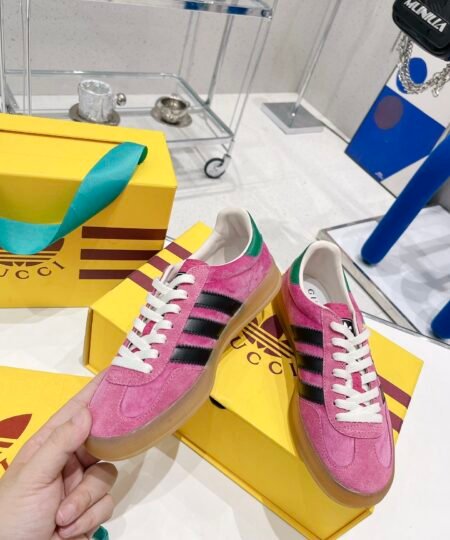 Alternative view of Gucci x Adidas Women’s Gazelle Sneaker Pink For Women GG
