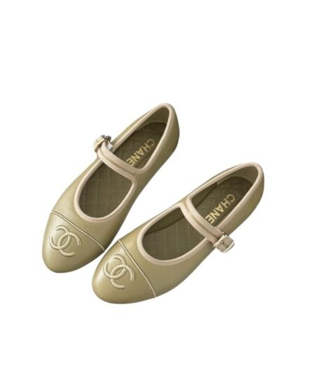 Chanel Mary Janes 24SS Dark Beige For Women