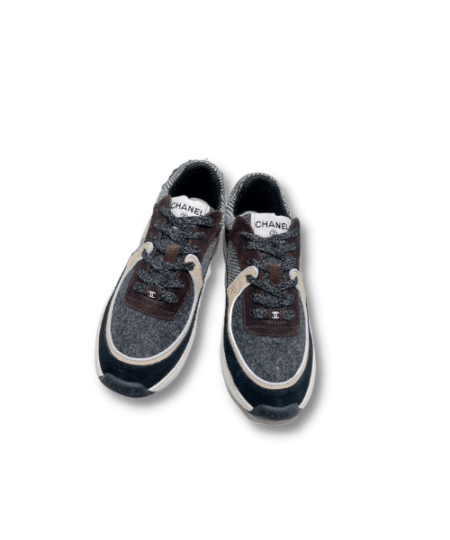 Chanel Sneakers Grey For Women