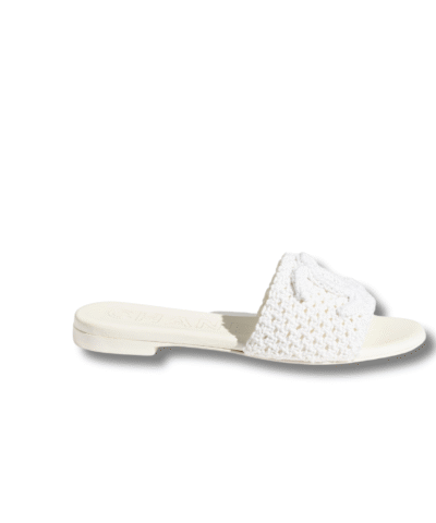 Chanel Mules Sandals White For Women G45516 B16073 NW158
