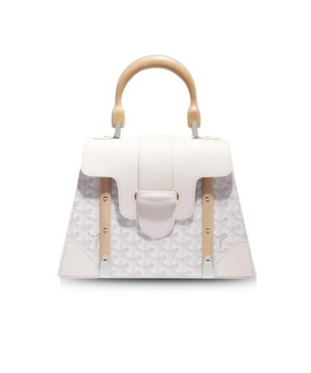 Goyard Saïgon PM White Bag For Women SAIGOBPMLTY50CL50P- 28 Cm/ 11 Inches