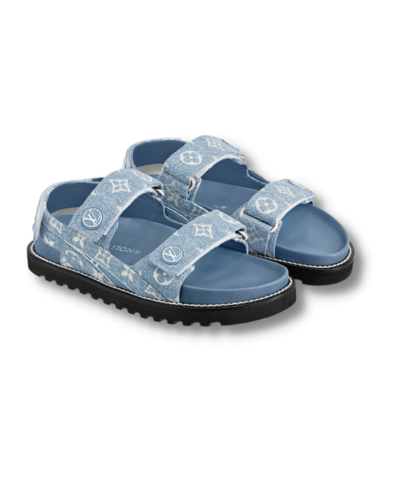 Paseo Flat Comfort Sandal Blue For Women – 1AB0TE