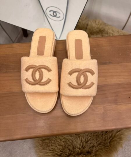 Chanel Women’s Mules Beige For Women 1.5in/4cm