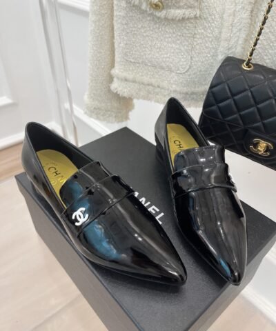 Chanel Women’s Loafer With Logo Bright Black For Women