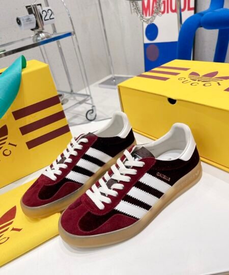 Gucci x Adidas Women’s Gazelle Sneaker Black For Women GG