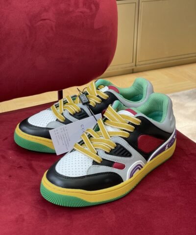 Gucci Women’s Sneaker Gucci Basket Donna Black Demetra For Women ‎697882 2SH90 1072