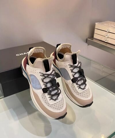 Chanel Women’s Sneakers Beige And Blue For Women