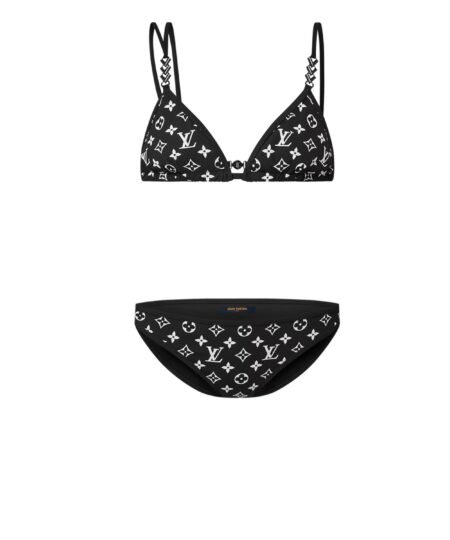 Louis Vuitton Graphic Monogram Bikini Black For Women 1ABYQY