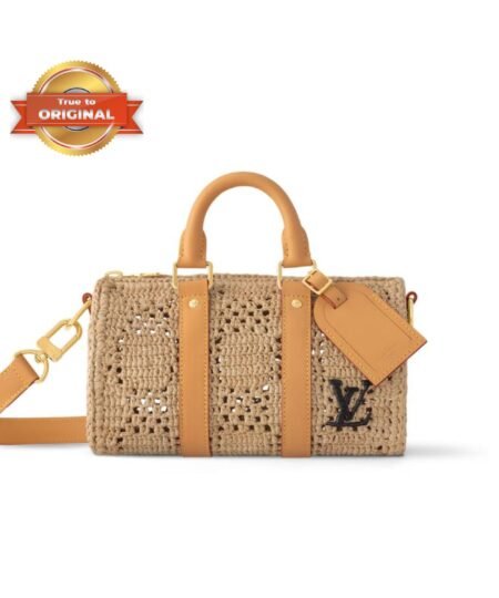 [True-to-ORIGINAL] Louis Vuitton Keepall Bandoulière 25 Natural Beige Bag 9.8 Inches/ 25 Cm M25010