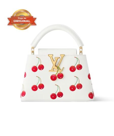 [True-to-ORIGINAL] Louis Vuitton LV x TM Capucines Mini White For Women 8.3in/21cm M13251