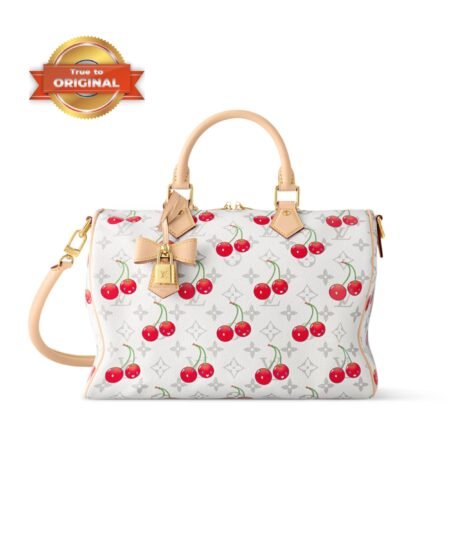 [True-to-ORIGINAL] Louis Vuitton LV x TM Speedy Soft Bandoulière 30 White For Women 11.8in/30cm M14238