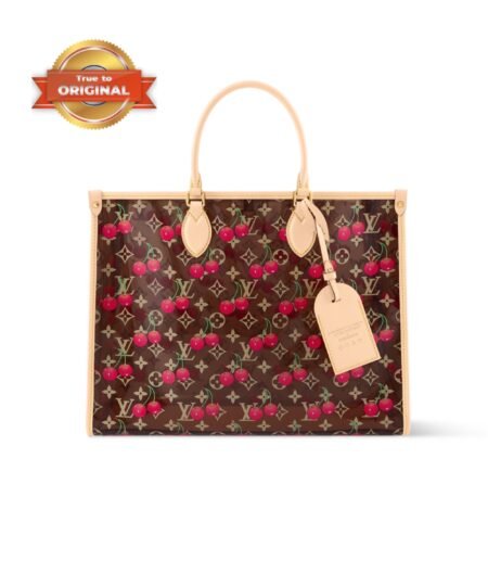 [True-to-ORIGINAL] Louis Vuitton LV x TM OnTheGo GM Monogram Cherry Crystal For Women 16.1in/41cm M14306