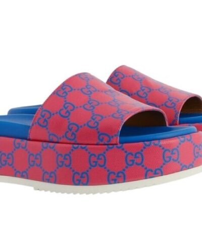 Gucci Platform Slide Sandal Pink For Women ‎734913 FABJF 5614