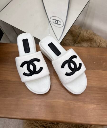 Chanel Women’s Mules White For Women 1.5in/4cm