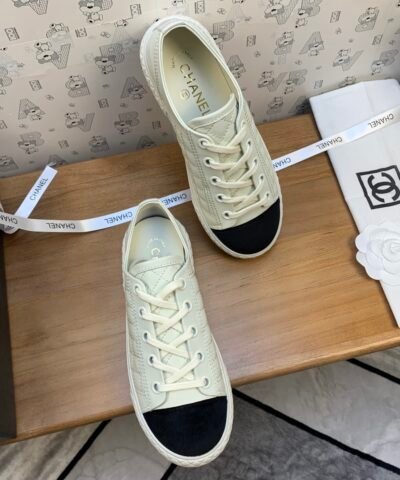 Chanel Women’s Sneakers White And Black For Women