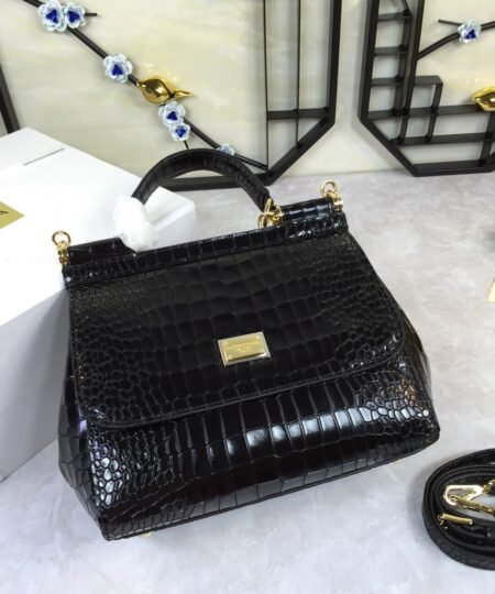 Dolce & Gabbana Medium Sicily Handbag Unique Print Motifs Muticolour For Women 10.2in/26cm DG