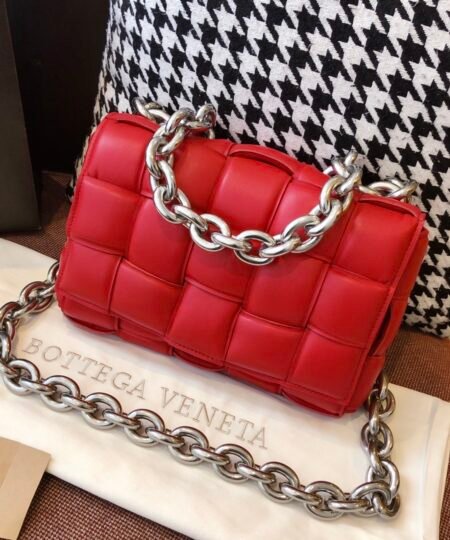 Bottega Veneta Chain Cassette Red, For Women, Women’s Bags 10.2in/26cm