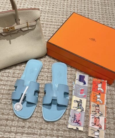 Hermes Sandals Blue For Women