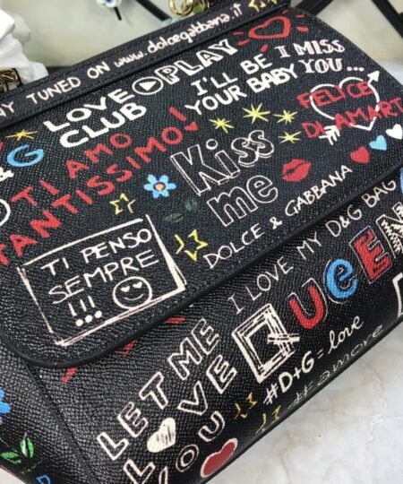 Alternative view of Dolce & Gabbana Medium Sicily Handbag In Dauphine Muticolour For Women 10.2in/26cm DG