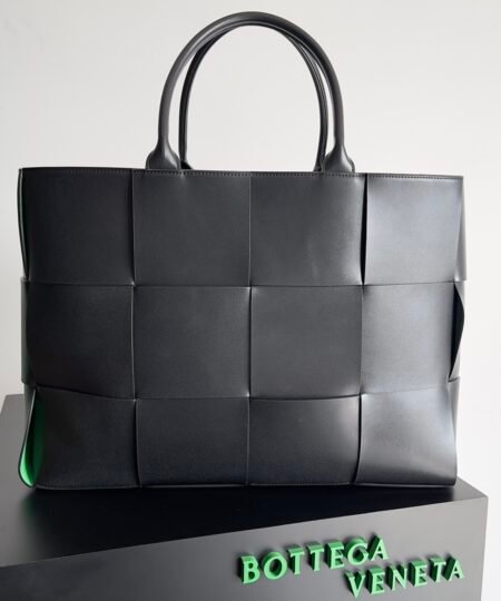 Bottega Veneta Large Arco Tote Bag Black, For Women, Women's Bags 18.1in/46cm 680165VB1K08838