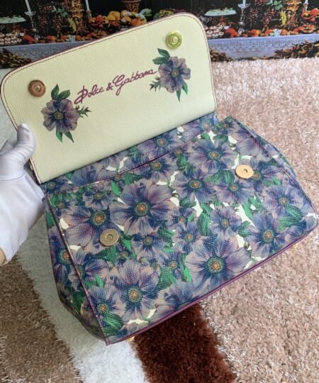 Alternative view of Dolce & Gabbana Medium Sicily Handbag Unique Print Motifs Muticolour For Women 10.2in/26cm DG