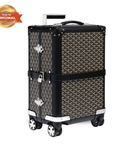 [True-to-ORIGINAL] Goyard Bourget PM Trolley Case Black For Women‎ 19.7in/50cm BOURG2PMLTY01CL01P