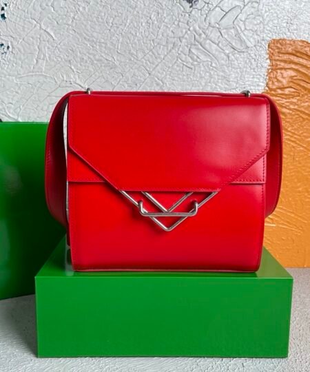 Bottega Veneta Clip Bag Red, For Women, Women’s Bags 9in/23cm