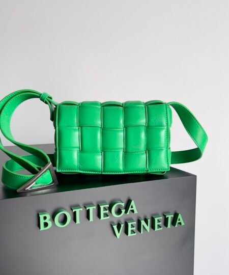 Bottega Veneta Small Padded Cassette Green , For Women, Women's Bags 7.5in/19cm
