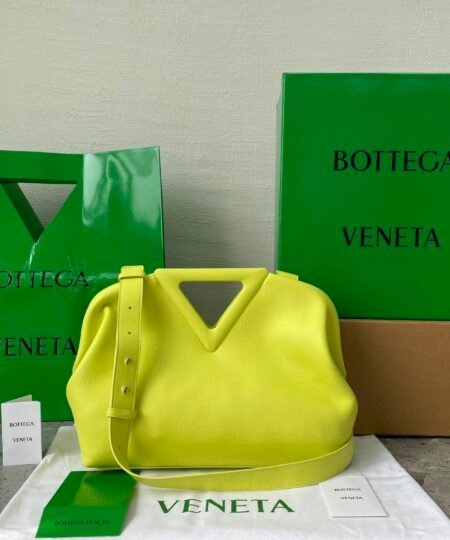 Bottega Veneta Point Light Yellow, For Women, Women’s Bags 13.7in/35cm