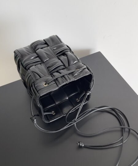 Alternative view of Bottega Veneta Small Cassette Bucket Bag Black, For Women, Women's Bags 7.1in/18cm 717187V2FY38425