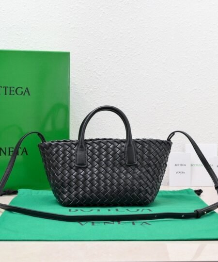 Bottega Veneta Mini Cabat Black, For Women, Women's Bags 7.9in/20cm 709464V1OW18425