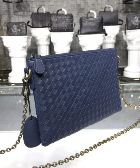 Alternative view of Bottega Veneta Chain Shoulder Bag Blue, For Women, Women’s Bags 9.6in/24.5cm